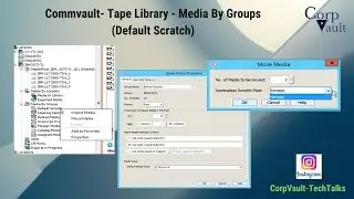 #Commvault - Tape Library - Media By Groups (Default Scratch) (Part 07)