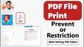 Protect PDF file from printing | Lock pdf from printing