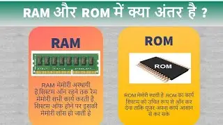 रैम और रोम Memory में सबसे बड़ा अंतर l Different Between RAM & ROM Computer Memory l Volatile memory