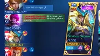 KENAPA ZILONG SELALU DI REMEHKAN!! LAGI SOLO RANK MALAH DI TROL PUBLIK GAK JELAS!!