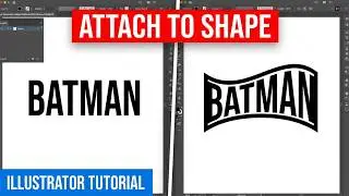 How to attach text to the shape or warp text in a shape