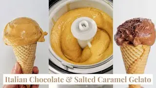 Italian Chocolate & Salted Caramel Gelato - Homebody Eats