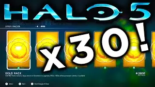 HALO 5 GOLD REQ PACK OPENING x30 (Halo 5 Guardians)