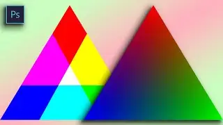 How To Create A Triangle In Photoshop | RGB Triangle (3 Min)