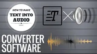 Make Text To Audio Converter Software Using Notepad