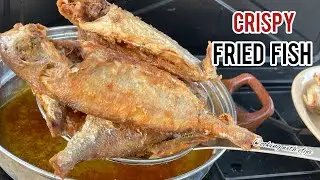 HOW TO FRY PERFECT RED SNAPPER|EASY FRIED FISH RECIPE CRISPY OUTSIDE MOIST INSIDE|HOW TO CLEAN FISH