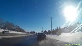 Acura Pulls Out In Front Of 70KPH Traffic