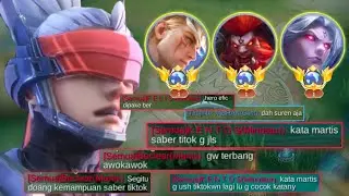 KETIKA MUSUH SUDAH MERASA DI ATAS ANGIN😱 MAAF INI TOP GLOBAL SABER TIKTOK BOSS | MOBILE LEGENDS