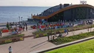 День города Тольятти на новой набережной реки Волги. Массовые гулянья. Салют🎆.
