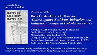 Book Chats—Olivia C. Harrison, Natives Against Nativism