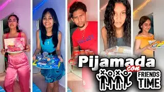 PIJAMADA IMPOSIBLE EN CUBA, COMEMOS POR COLORES, TODO SE DESCONTROLA
