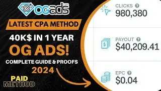 How I Made $40,000 on OGADS: A Paid Method to Earn from Day One | OGADS TRICK