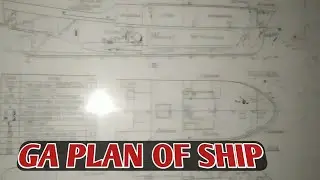 General arrangement plan of a ship. capacity plan & fire plan of vessel