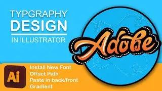 How to Make Beautiful Text Logo | Typography | Class 4 Adobe Illustrator