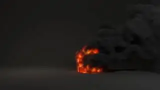 Tire Fire PyroFx in houdini