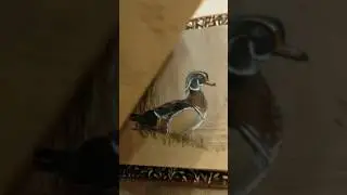 Duck sketch. Nature print. 