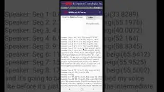 RecoMadeEasy ® Recognition Technologies Android Speech Transcription and Speaker Diarization