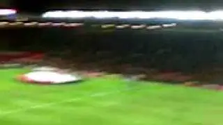Old trafford atmosphere before Manchester United vPortsmouth
