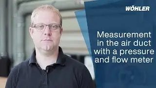 Measurement in the air duct with a pressure and flow meter