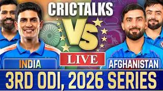 🔴 Live: IND vs AFG, 3rd ODI, Live Commentary | 2026 Series, Cricket Live Match Today Score, 1st Inn