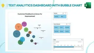 Create a Text Analytics Dashboard in Excel using Cartesian Join and Bubble Charts