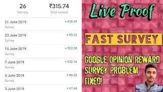 GOOGLE OPINION REWARD Fast Survey trick | How to get more survey in google Opinion REWARD