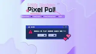 Y2K Chat Poll Widget for StreamElements | Interactive Twitch Polls & Retro Pixel Overlay