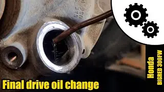 Honda BIGRED final drive oil change Ep.6 
