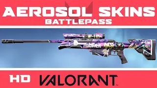 Aerosol VALORANT Skins | Episode 2: Act 1 Battle Pass Skin Collection Showcase