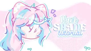 ꒰𑇖 ׅ  ۫ 🎀 𖡻 hair shade tutOrial | 🇮🇩/🇬🇧 | GACHA TUTORIAL 𐙚
