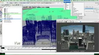 Maya and Vue Xtream Plugin Adding Mountain Terrain