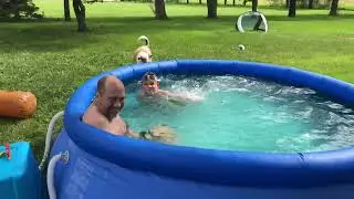 Splashing in the pool at Pomona