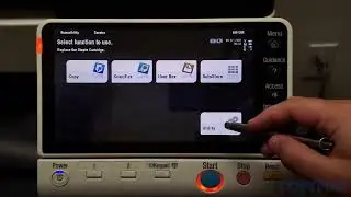 Konica Minolta. How to find out the IP address of your copier.