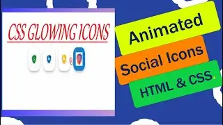 Social media buttons with amazing animation on hover using html & css | Awesome Social Media Buttons