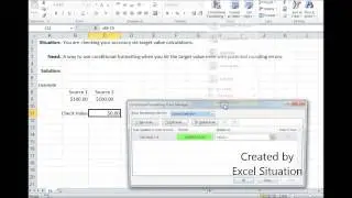 Excel conditional formatting on target value