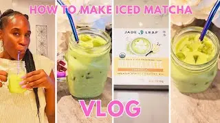 VLOG: Starbucks Inspired Iced Matcha Tutorial &Target Haul- Kharyzma