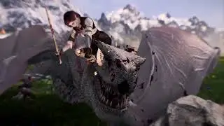 Skyrim AE : Watchtower Dragon Attack (PC modded gameplay)