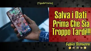 Salva i Dati Del Tuo Smartphone Prima Che Sia Troppo Tardi