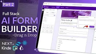Build AI Form Builder Drag and Drop with Next.js, React, GeminiAI, Prisma, Neon Postgres, Kinde 2/2