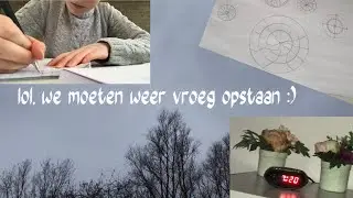 Eerste middelbare schooldagje 2021😃 (vroeg opstaan, huiswerk...)