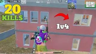 20 KiLLS | Full Rush 1v4 🔥 | BGMI LITE