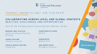 Collaborating across local and global contexts: Realities, challenges, and opportunities