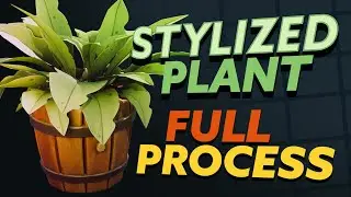 Watch Me Make a Stylized 3D Plant Pot – FULL Process in 1 Hour!