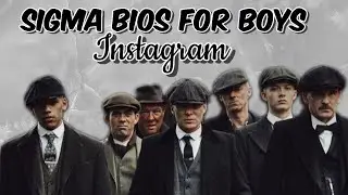 Sigma Boy Bios ideas for instagram 🔥🕊||Instagram bios for boys|| bios and captions