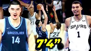 Pangtapat kay Wemby, nang-poposterize! | Napa-away agad ang 7'4" ng Grizzlies!
