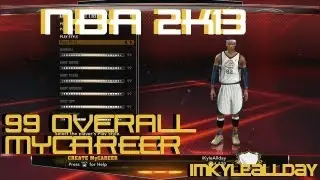 NBA 2K13 - How to Get 99 OVR MyCareer Before Rookie Showcase (ONLINE + NO USB)
