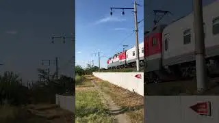 Эп1м с пассажирским поездом #поезд #railway #железнаядорога #railtravel #поезда #ржд #traintravel