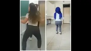 LİSELİ TÜRBANLI KIZLARDAN HARİKA TWERK