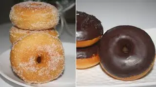 Perfect sugar doughnut recipe | Soft and fluffy Chocolate donuts recipe | Easy donuts recipe