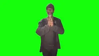 Green Screen Homeless Man Doing Kung Fu Meme